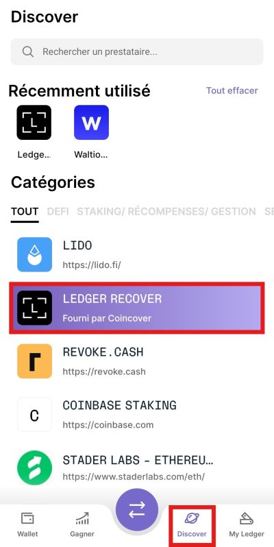 ledger oporaviti se ledger oporaviti se